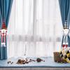 Curtain Christmas Adorable Hooks With Unique Forest Old Man Characters Perfect For Holiday Decor
