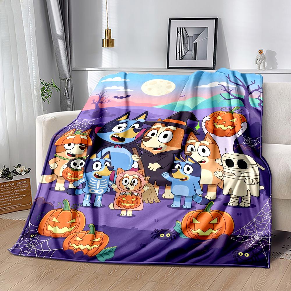 Halloween Night Adventure Blanket Soft & Cozy Great for Chair Bedding Picnics Four Seasons Multipurpose Playful Design