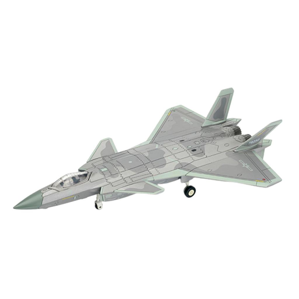 1:72 Scale Aircraft Model Building Kit J-20 5TH Gen DIY Assembly Simulated Tabletop Decoration Plane