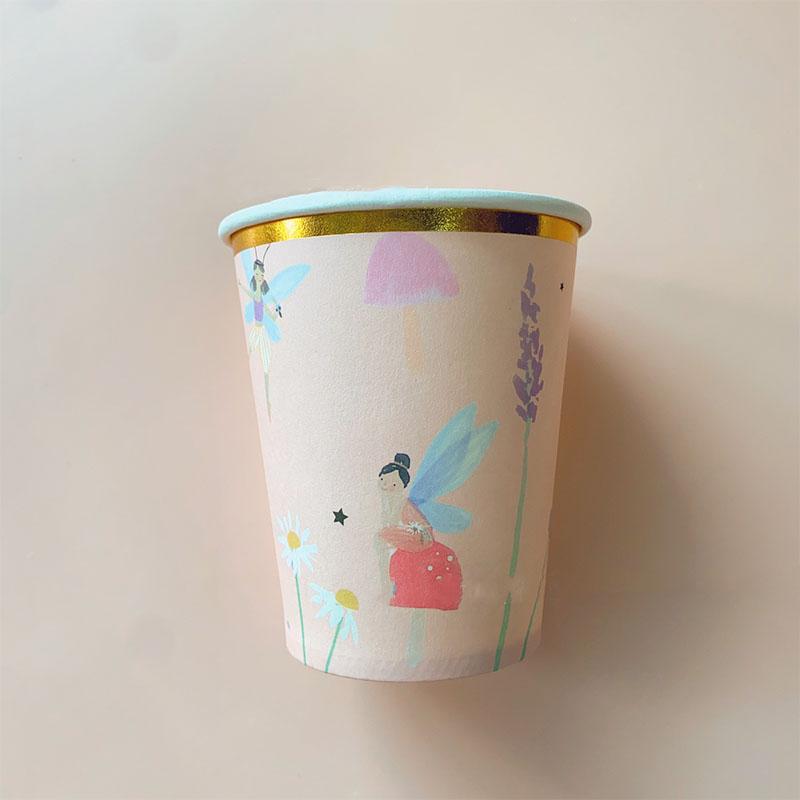 10Guests Fairy Party Disposable Tableware Butterfly Princess Plates Cups Napkins Girls Happy Spirit Theme Birthday Party Decor