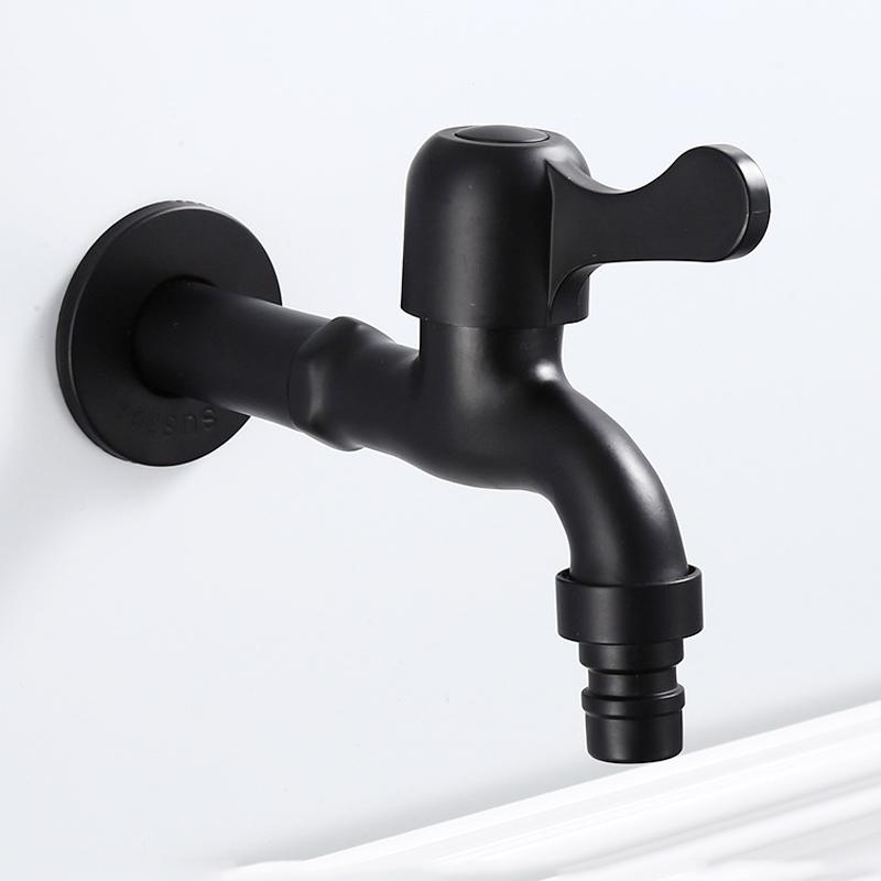 304 Stainless Steel Black And White Washing Machine Faucet Outdoor Garden Washing Machine Mop Tap