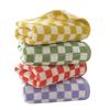 Antibakterielle Retro-Schachbrett-Jacquard-Baumwoll-Badetücher Gesichtstücher