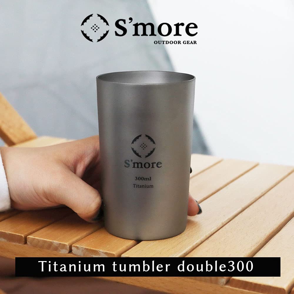 Titanium Tumbler Double300 Tumbler Titanium 300ml Titanium Tumbler Cup Titanium Cup Double Titanium Outdoor Stylish Camping Double Wall Titanium