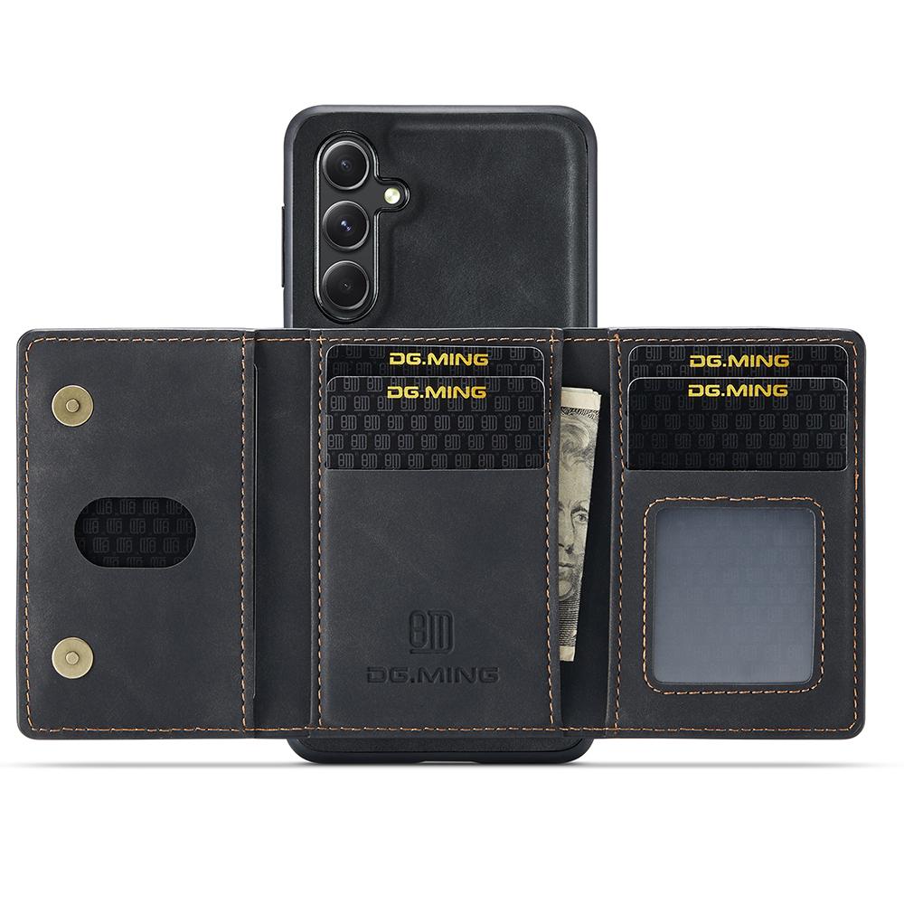 DG.MING M2 Series for Samsung Galaxy S25 Case PU+PC+TPU Phone Cover Detachable Wallet