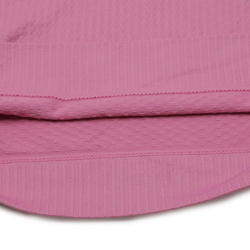 Nike Solid Color Crew Neck Pullover With Brand Logo Print Long Sleeve T-Shirt Women Tops Pink BV3919-693