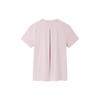Anta Champion All-Weather Series Printed Letter Round Neck Pullover Short Sleeve T-Shirt Women Tops Smoke-Gray Pink 162330118-2
