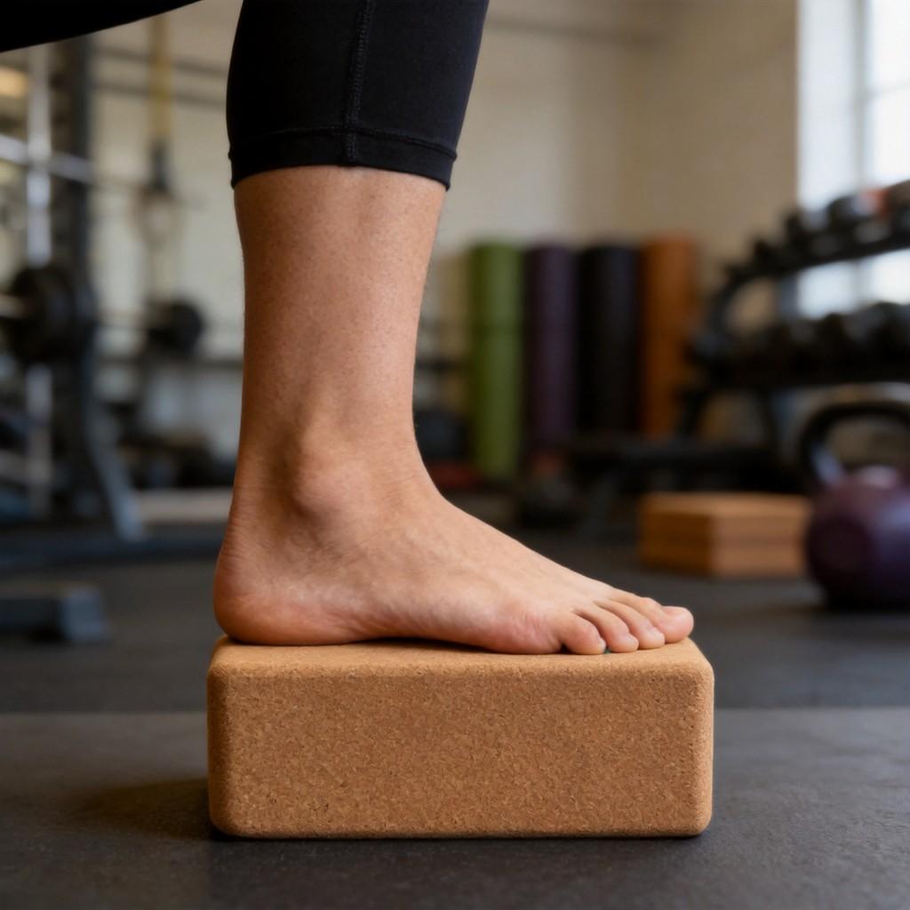Yoga Brick Highdensity Cork Yoga Block For Stretching And Flexibility Practice