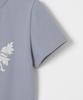 MILLO WOMEN Motif Short Sleeve T-Shirt [Ash Blue]