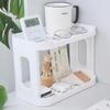 Double-layer Desk Organizer Rack Stationary Container Sundries Stand Pen Holder Cosmetic Storage Basket Office Kitchen Shelf