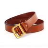 Classic Leather Belt For Women With D Shaped Buckle And Casual Style For Office Or Daily Wear