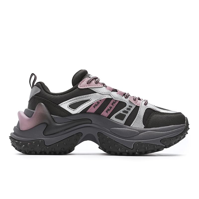 New FILA SOFIA 3 Abrasion Resistant Coverage Low Top Running Shoes Women's Jasper Black/Silverware Gray F12W442104FBS