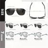 Fashion Gradient Sunglasses for Men Big Frame Pilot Sun Glasses Design Anti-reflective Lunette eil Homme UV400