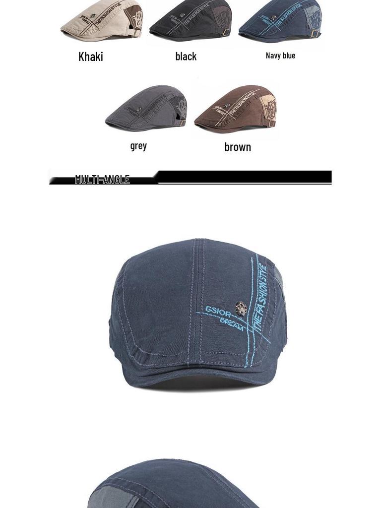 Baumwoll-Entenschnabel-Barett für Herren und Damen - Koreanische Mode Schiebermütze für Frühling/Sommer Outdoor-Reisen