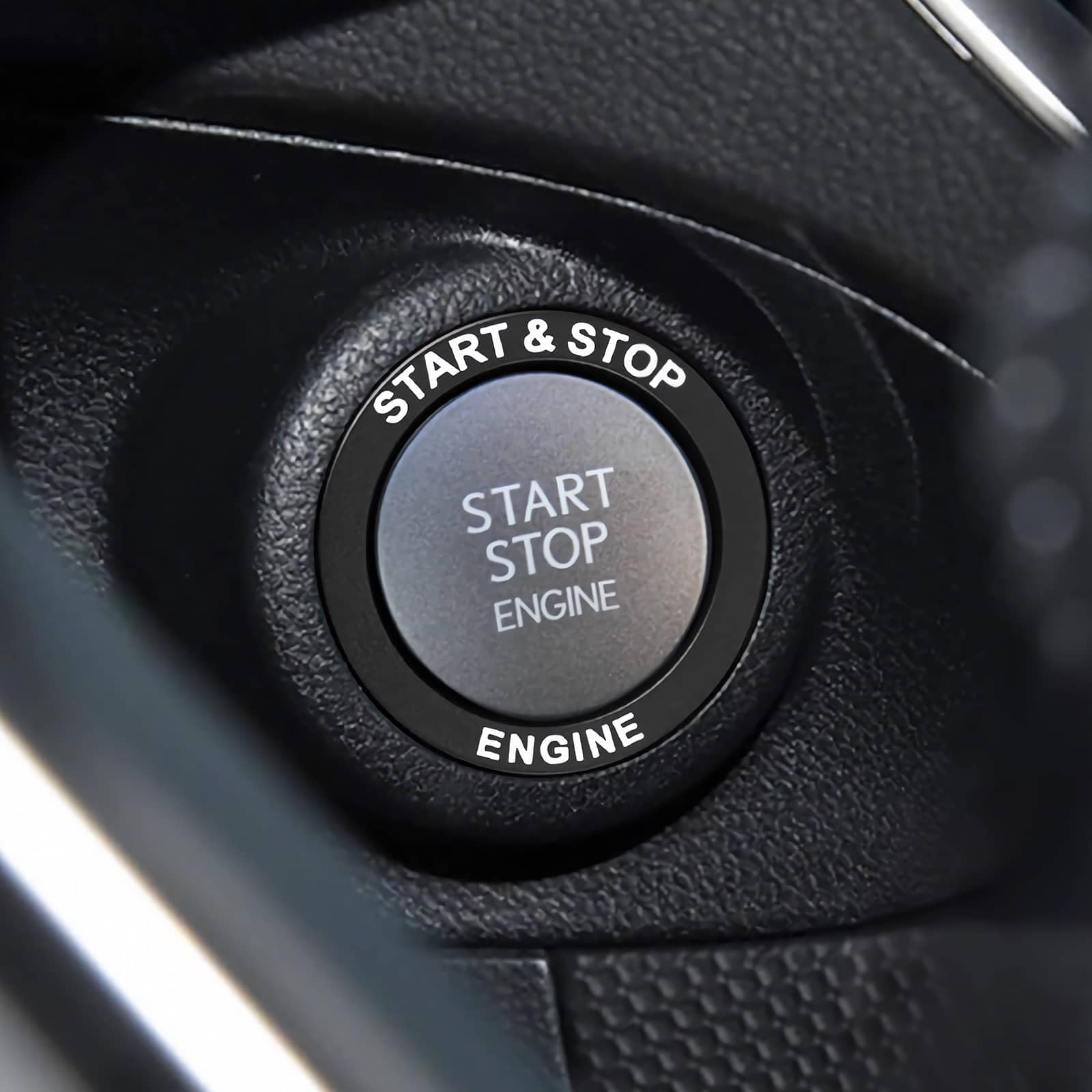 Compatible with Toyota/Daihatsu/Daihatsu Engine Start Starter Ring Aluminum Cover Car чёрный