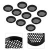 10pcs Round Cabinet Air Duct Vent 25/29mm Steel Louver Mesh Hole Plug Decoration Cover Wardrobe Grille Ventilation Systems