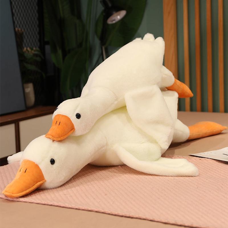 50-190Cm Big White Goose Plush Toy Soft Stuffed Animal Huge Duck Pillow Very Large White Goose Sofa Cushion Girl Birthday Gift