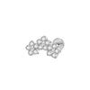 Hot Sale Body Jewelry: Titanium Labret Flatback Tragus Earring Stud Internal Thread Zircon Rings