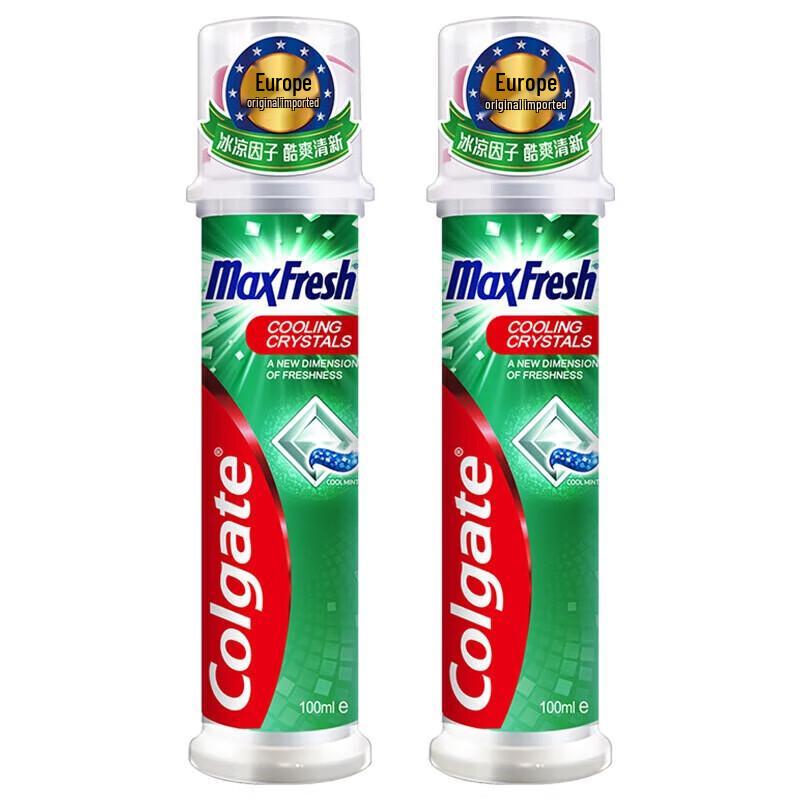 Colgate Cooling & Whitening Fluoride Press-Pump Toothpaste (2-pack)