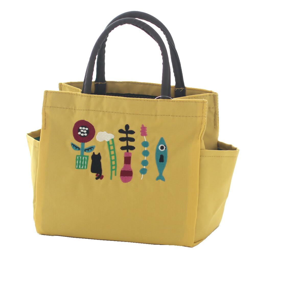 

Embroidered gusseted tote Yellow [Atsuko Matano] [Dream] 007663-0004-01