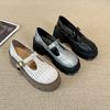 Hollow Single Shoes Women's New Platform Mary Jane Versatile Breathable Hole Shoes Sandals Large Size Women's Shoes 44