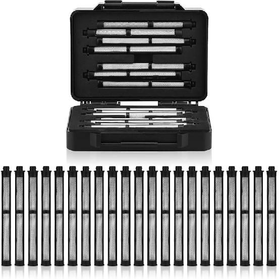 Airless Spray Gun Filter 287032 and 287033 Compatible with Suitable for Spray Gun Contractor II and FTx II Latex 60 Mesh 5pcs and 100 Mesh