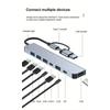 USB C Hub USB Hub 3.0, VIENON Aluminum 7 In 1 USB Extender, USB Splitter with 1 X USB 3.0, 4 X USB 2.0 and 2 X USB C Ports