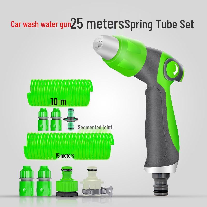 Teleskopická vysokotlaká vodní hadice a multifunkční tryska pro mytí aut a domácí použití