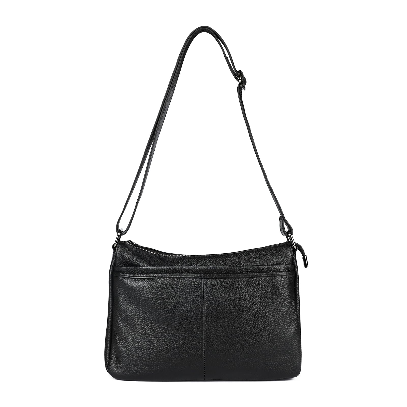 

MFFOR Women s Genuine Leather Shoulder Bag with Multiple Pockets, Large Capacity, Soft and Lightweight, Perfect for Casual Commuting, Simple and