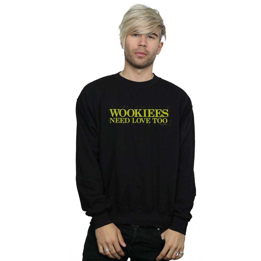 Star Wars Mens Wookiees Need Love Too Sweatshirt