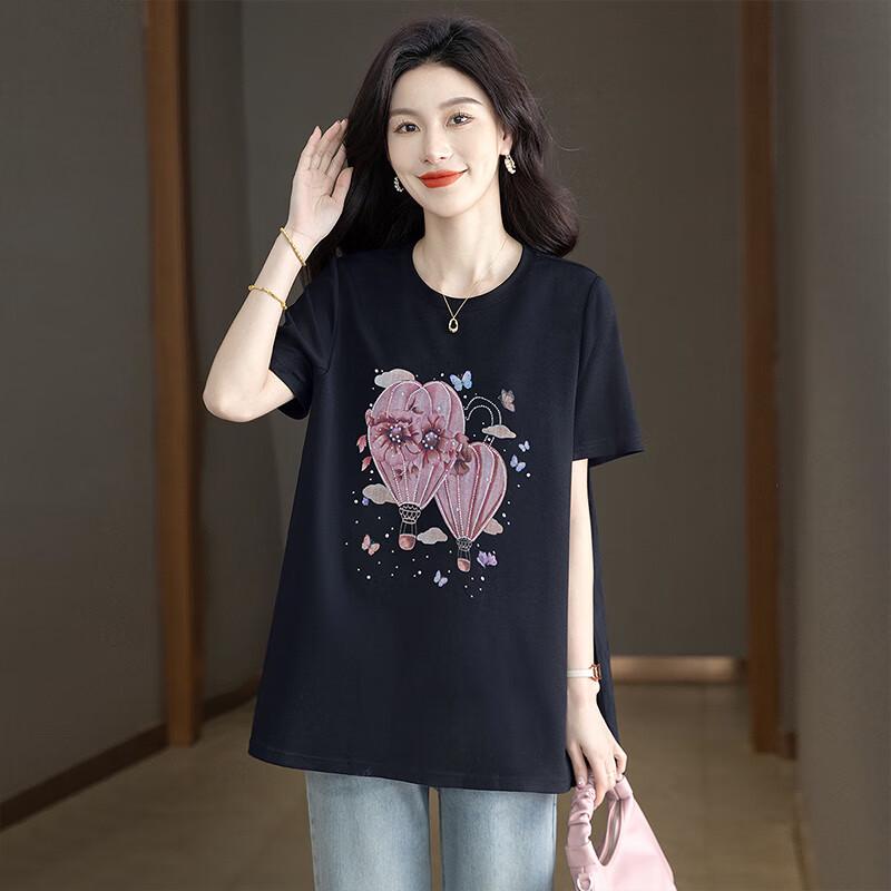 Women's 2025 Summer Casual Print Short Sleeve T-Shirt