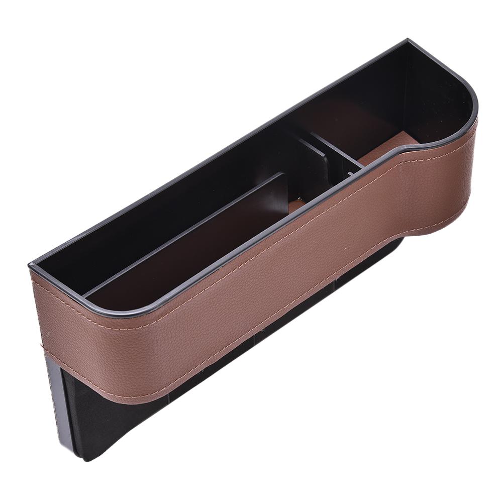 Car Seat Gap Organizer Car Seat Gap Filler Multifunctional PU Leather Seat Console Organizer Pocket For Phone Keys Cards Pens