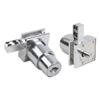 Cerradura de Vitrina de Seguridad con Mecanismo de Puerta Corredera y Llaves Aleación de Zinc Anti para Vitrinas de Cristal de 5 8 mm