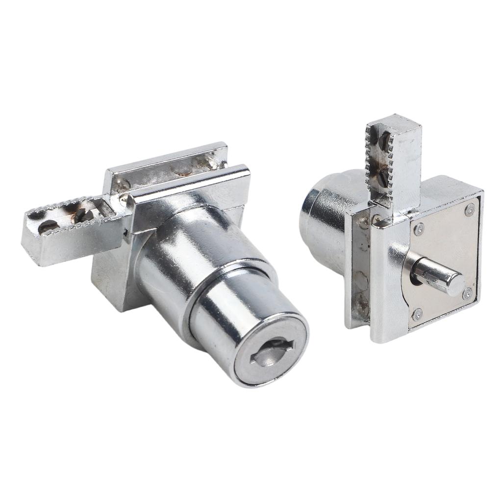 Cerradura de Vitrina de Seguridad con Mecanismo de Puerta Corredera y Llaves Aleación de Zinc Anti para Vitrinas de Cristal de 5 8 mm