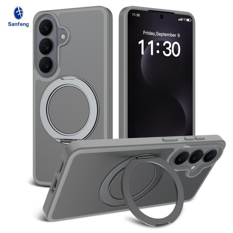 Factory Applicable S26 Series Rotary Bracket Phone Case S25 Magnetic Matte Pc+tpu Drop Resistance Protective Cover