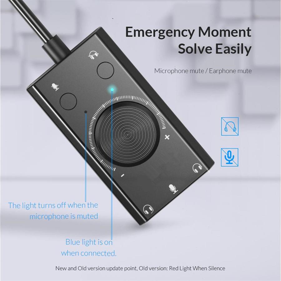 External USB Sound Card Stereo USB Sound Card Mic Speaker Audio Jack 3.5mm Cable Adapter for PC Laptop Free Drive