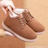 Sapatos de Algodão Femininos 2026 Inverno Novo Pelúcia Engrossado Casual Vintage Botas de Neve Outdoor Antiderrapante Conforto Moda Cadarço Sapatos Quentes
