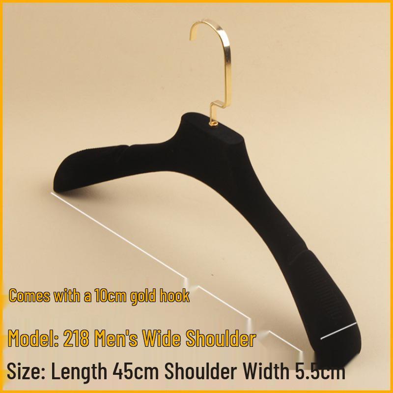 Women's Non-Slip Wide Shoulder Flocking Hanger for Wedding Dresses