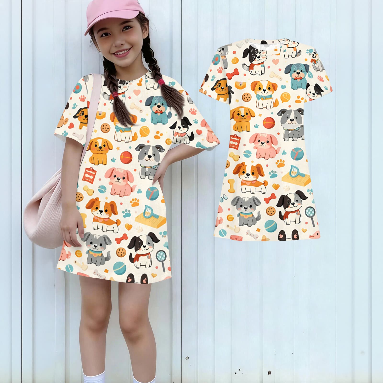 

Girls Dresses for Teens with Heart and Flower Print Short Sleeve Girls Dress Flower Girl Dress Dresses for Girls 10-12 Dresses for Teens 160 жовтий