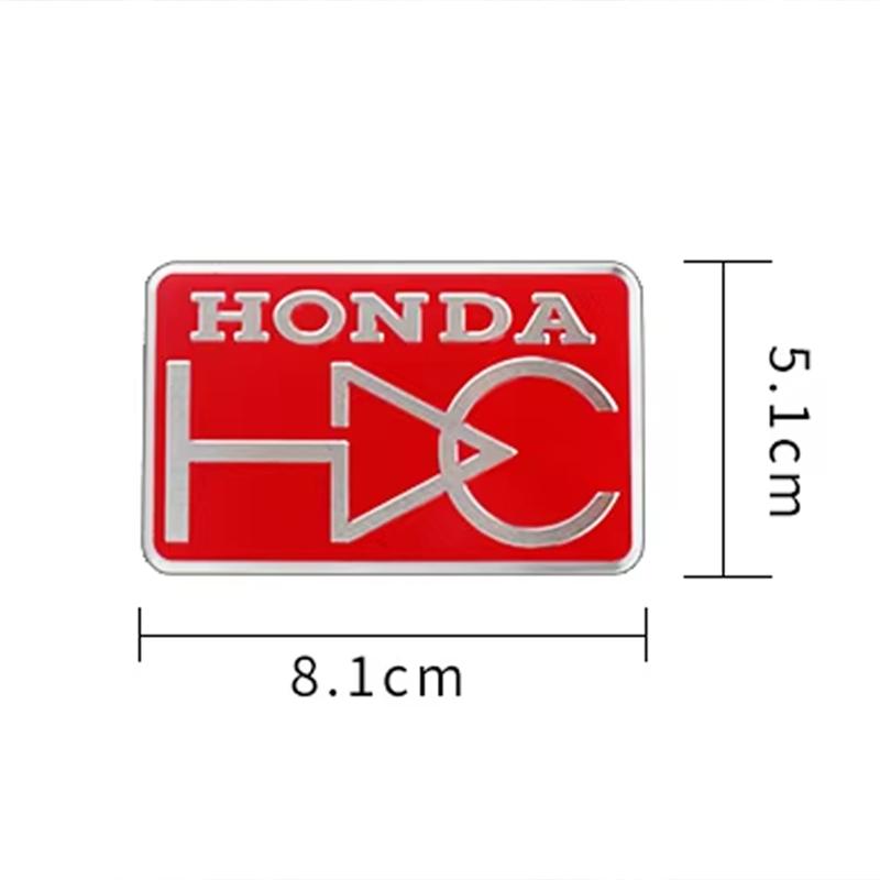 pgnkd1 Car Logo Aluminum Label Stickers Decorative Accessories For Honda Civic Fit Jazz Accord Pilot CRV Odyssey Passport City Shuttle