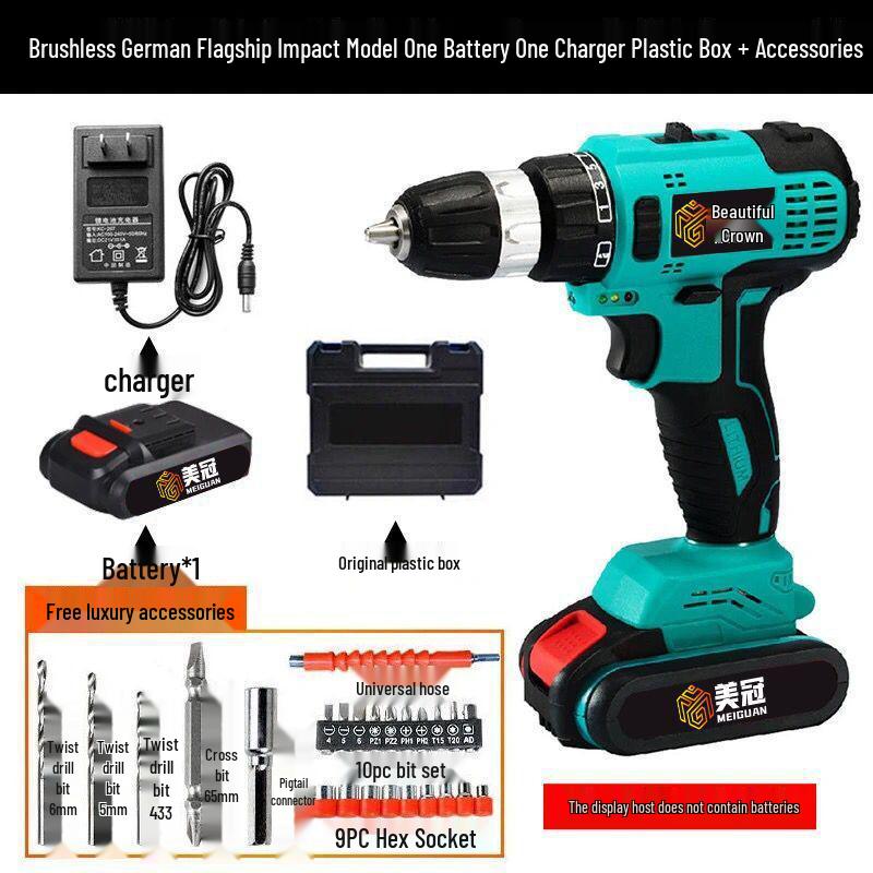 Industrial Grade Dual-Speed Rechargeable Lithium Hand Drill & Electric Screwdriver