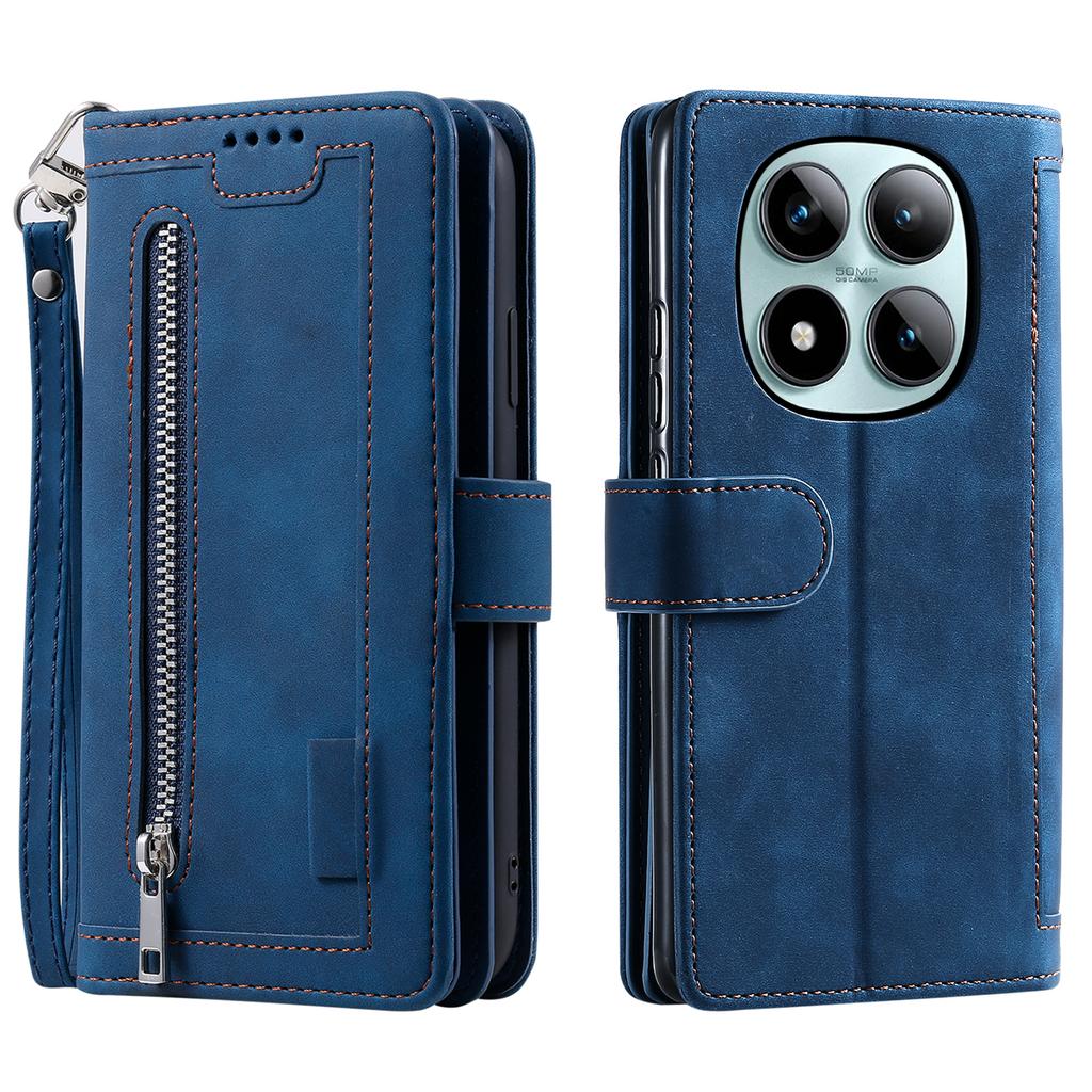 Zipper Cards Wallet Leather Case For Xiaomi Redmi Note 15 Pro Plus 14 13 12 11 14C 13C RFID Flip Bag Pocket Kickstand Flip Cover