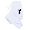 Pantaloni sportivi da donna stampati con gatto carino Pantaloni lunghi in cotone Pantaloni da jogging Pantaloni da jogging solidi per fitness sportivo