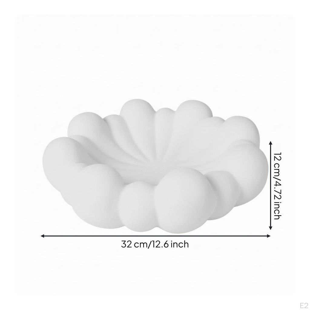 Mound Tray Sculptural Resin Organic Trinket Dish for Coffee Table, Entryway Console, Reception