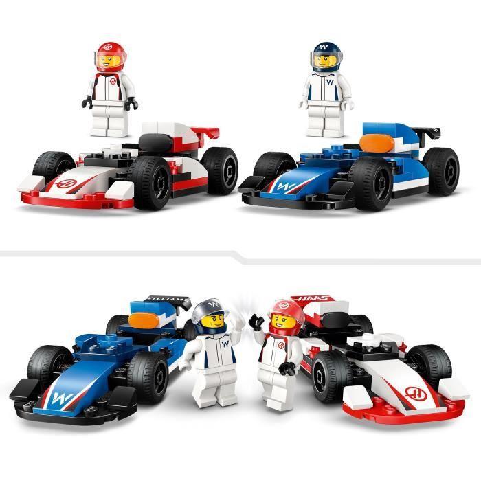 LEGO City 60464 Voitures de course de F1 Williams Racing et Haas F1 - Jouet dès 4 ans