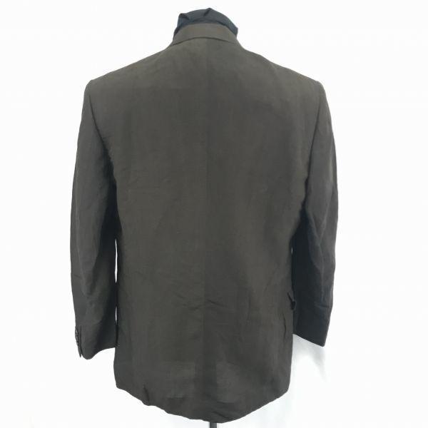 Made in Japan/ISSEY MIYAKE/Linen Blend Tailored Jacket/5/LL/Dark Brown/Spring/Summer Collection(USED)