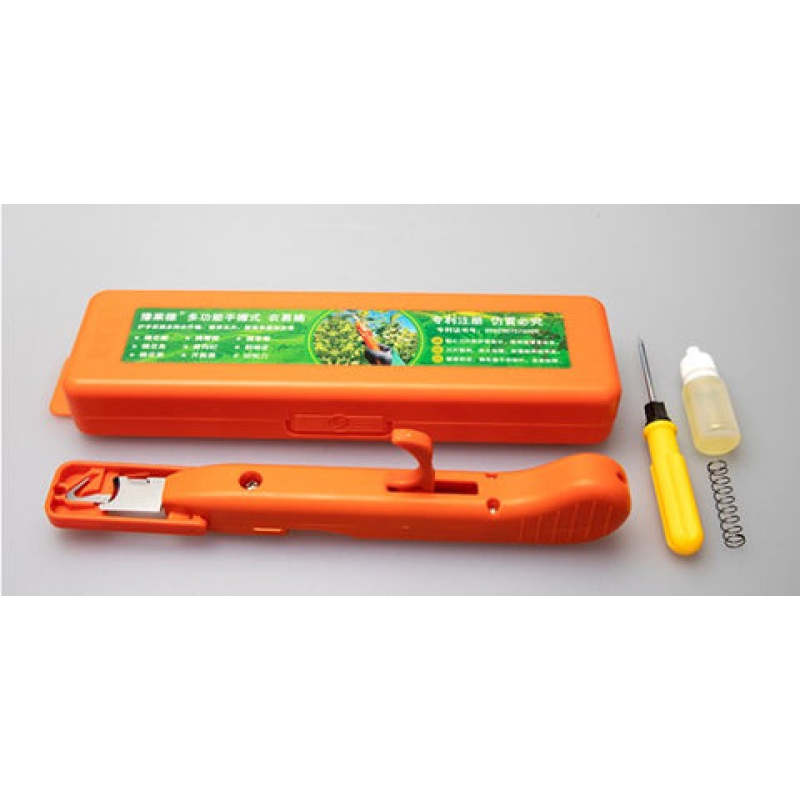 Recolector de uvas y pimientos, cuchillos para pulgar, tijeras de podar de jardín fáciles de recoger, tijeras recolectoras multifuncionales