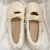 Flat-soled Fluffy Shoes, New Autumn and Winter Outer Wear Cotton Shoes, Warm and Velvet Beanie Shoes, Single Shoes