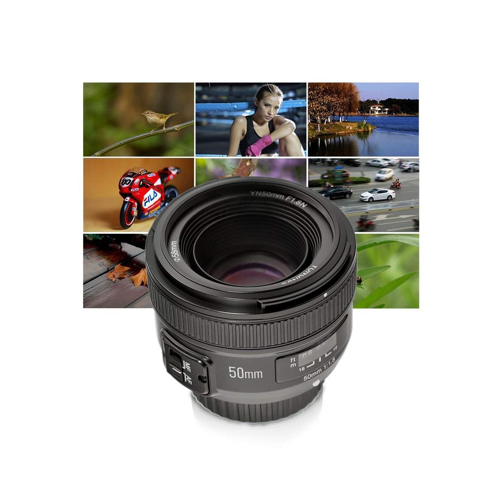 Yongnuo YN EF 50mm AF Prime Lens for Large Aperture Compatible with and More f/1.8 Nikon, Autofocus, D800, D300, D300S, D700, D600, D5000, D5100,