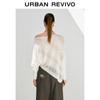 UR Women's Autumn Hollow Out Jacquard Knit Sweater