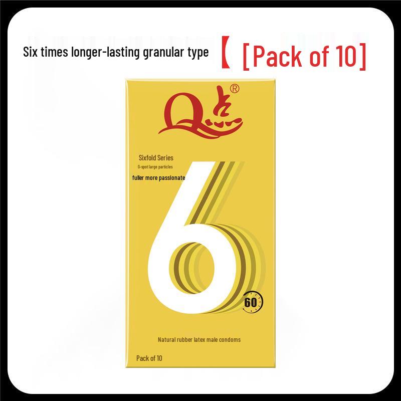 Q Point Ultra-Thin Pink Condoms with 3D Surrounding Particles - Odorless, Super Lubricated, Female Pleasure Enhancing.